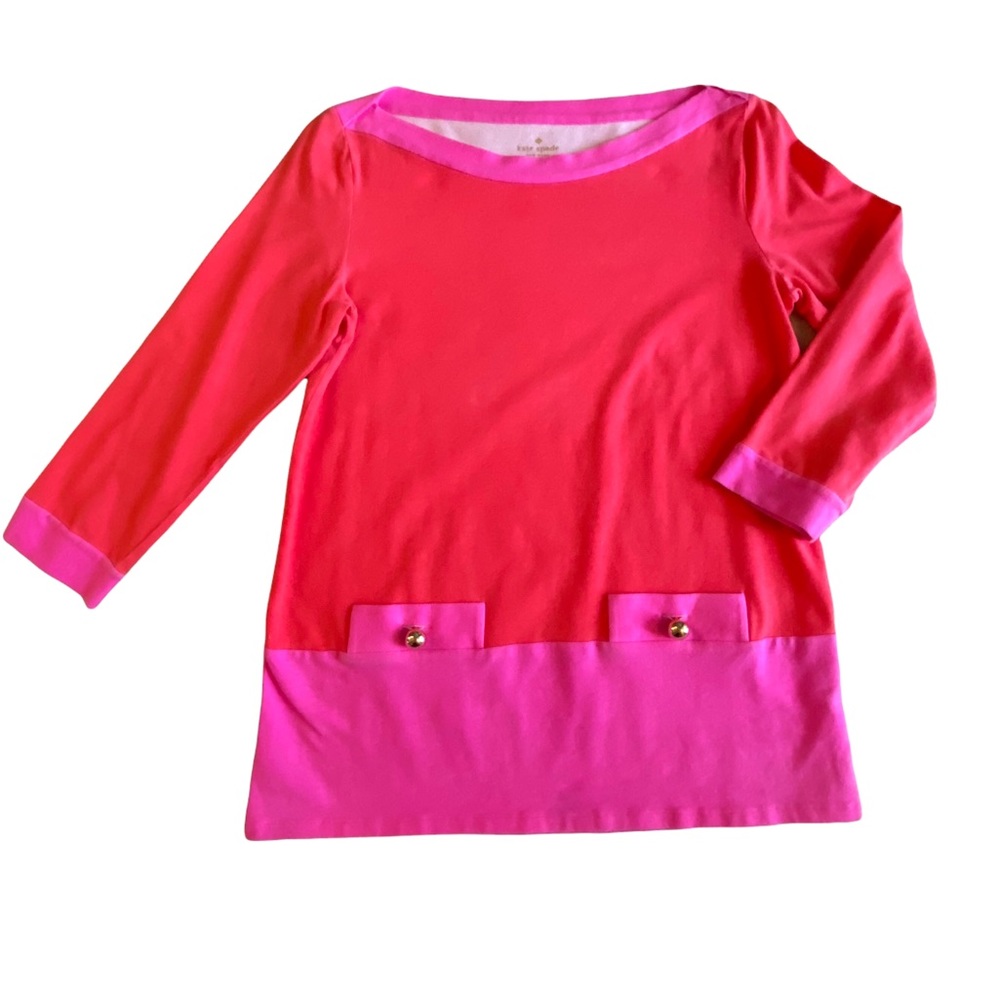 EUC kate spade Vibrant Red and Pink Top